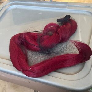 Vibrant Scarlet Hair Extension
